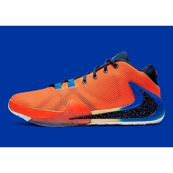 Nike Zoom Freak 1 ‘All Bros’ Orange Navy BQ5422-800 Men Size 10.5 - Picture 1 of 10
